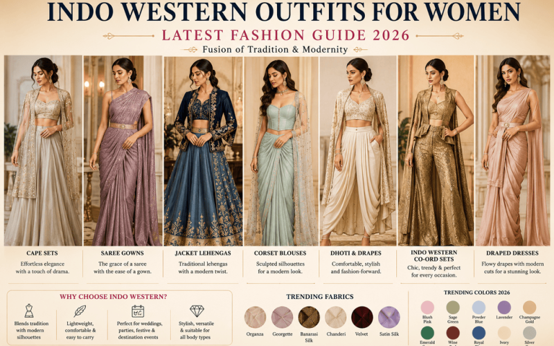 Indo Western Outfits for Women: Latest Fashion Guide 2026