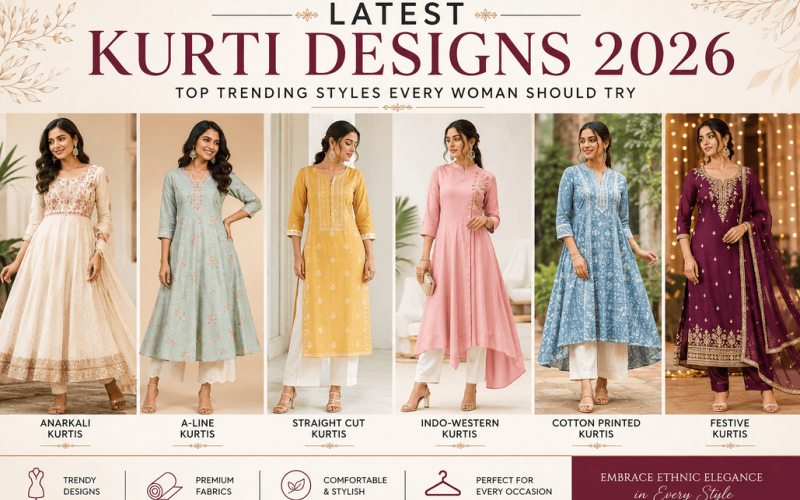 Latest Kurti Designs 2026: Top Trending Styles Every Woman Should Try